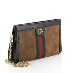 Gucci Ophidia Chain Shoulder Bag Suede Small