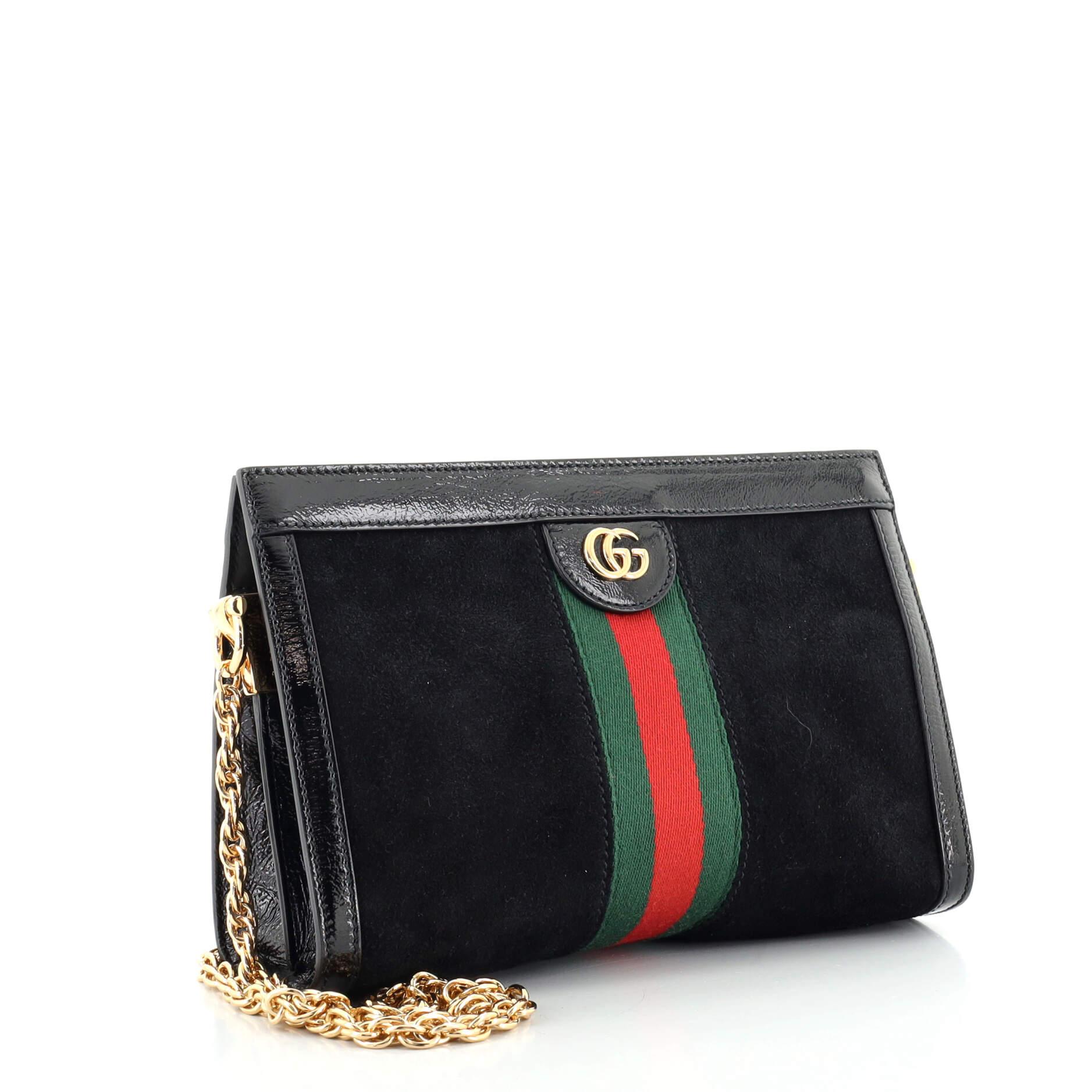 gucci ophidia black suede
