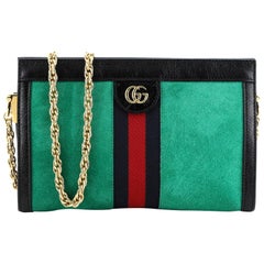 Gucci Ophidia Chain Shoulder Bag Suede Small 