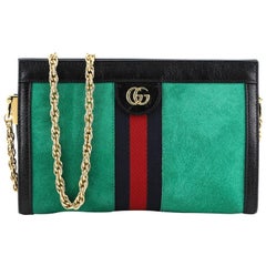 Used Gucci Ophidia Chain Shoulder Bag Suede Small