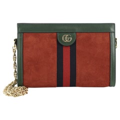 Gucci Ophidia Chain Shoulder Bag Suede Small