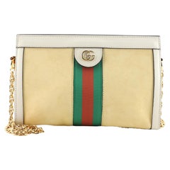 Gucci Ophidia Kette Umhängetasche aus Wildleder klein