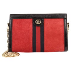 Gucci Ophidia Chain Shoulder Bag Suede Small