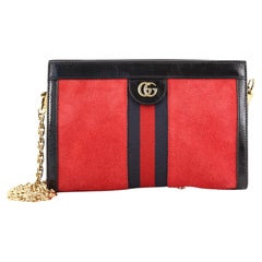 Gucci Ophidia Chain Shoulder Bag Suede Small