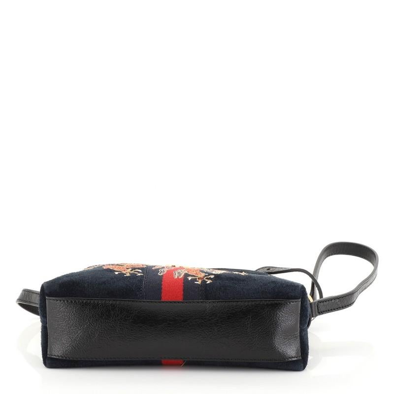 Gucci Ophidia Dome Shoulder Bag Embroidered Suede Small 1