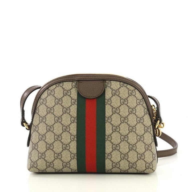 Gucci Ophidia Dome Shoulder Bag GG Coated Canvas Small at 1stDibs