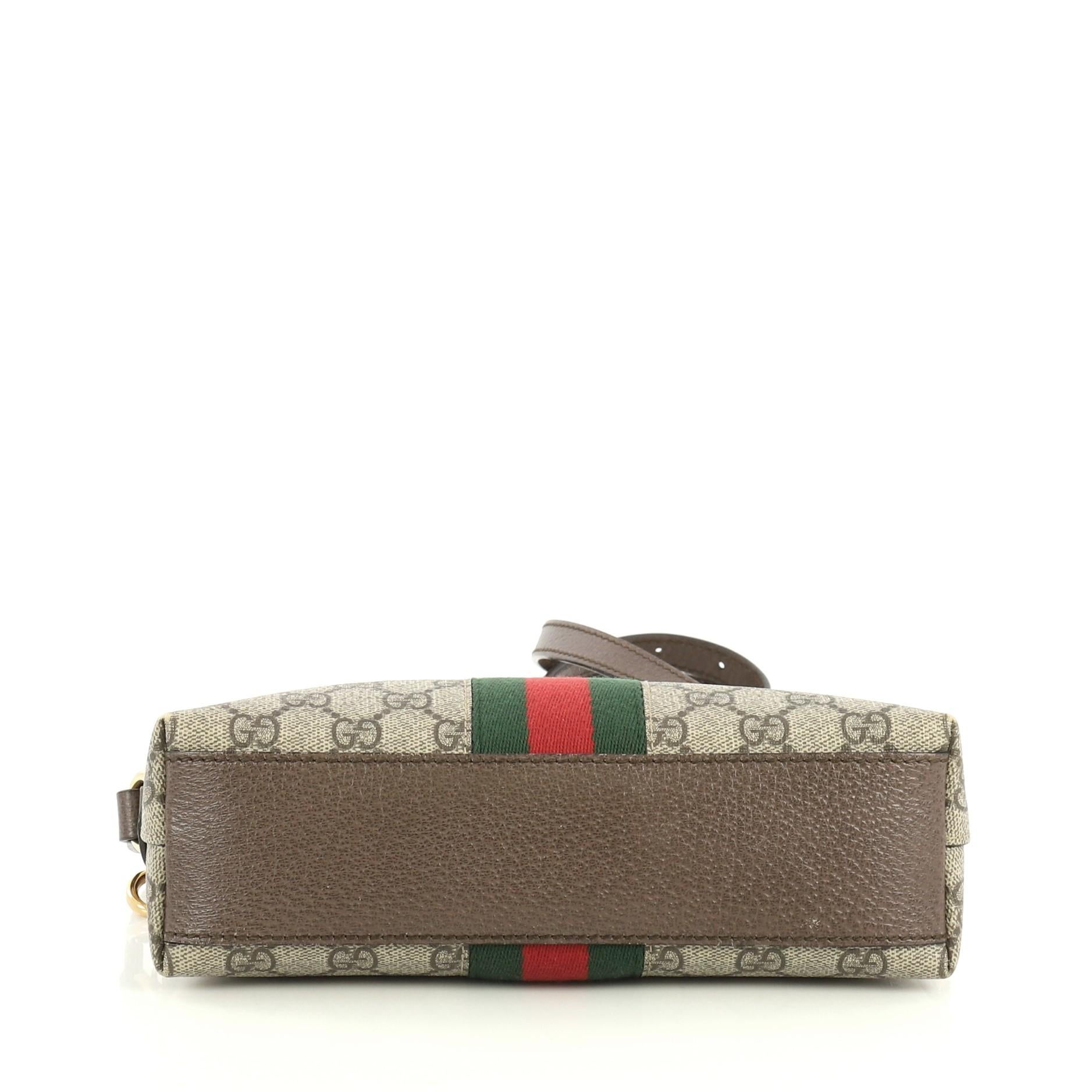 Gucci Ophidia Dome Shoulder Bag GG Coated Canvas Small In Good Condition In NY, NY