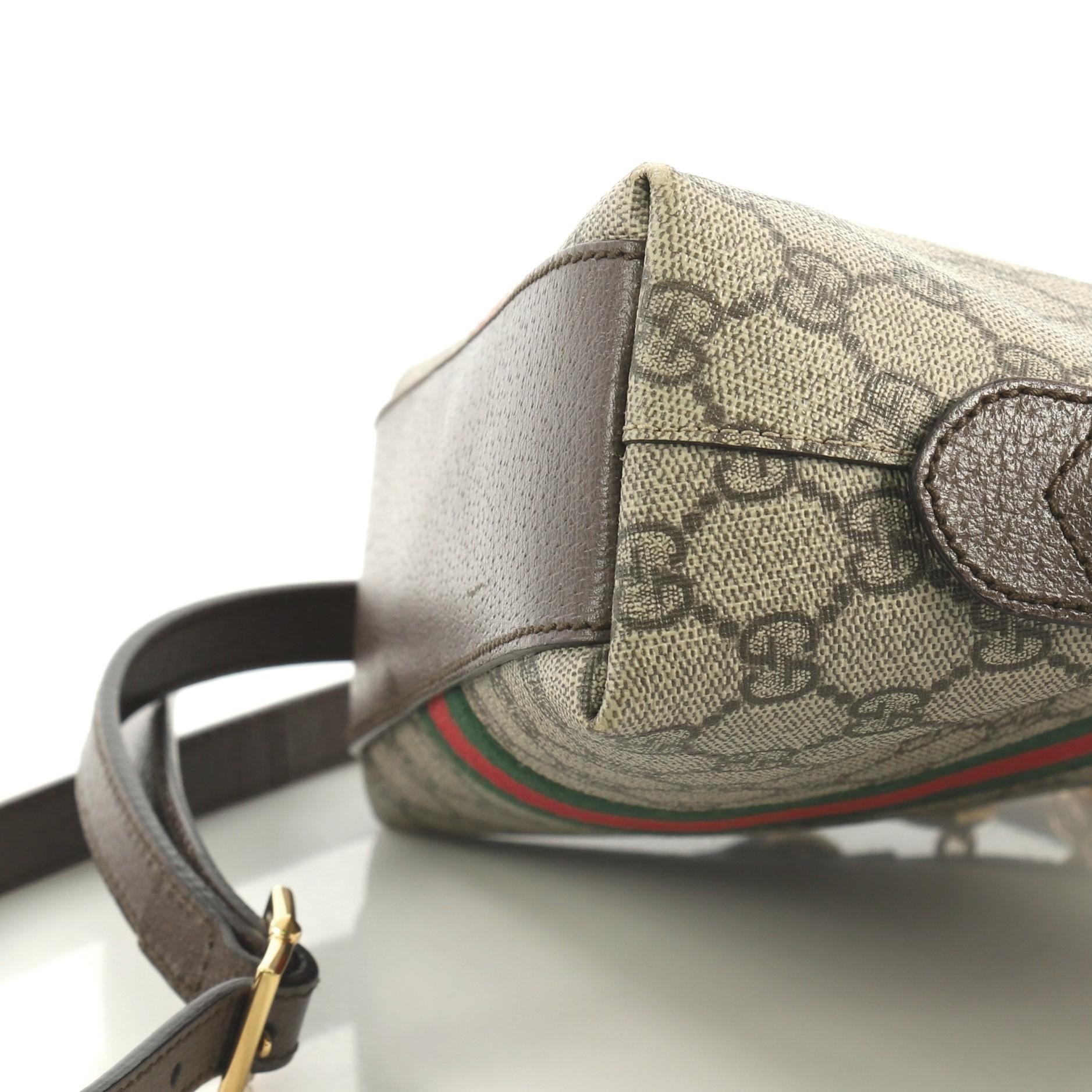 Women's Gucci Ophidia Dome Shoulder Bag GG Coated Canvas Small