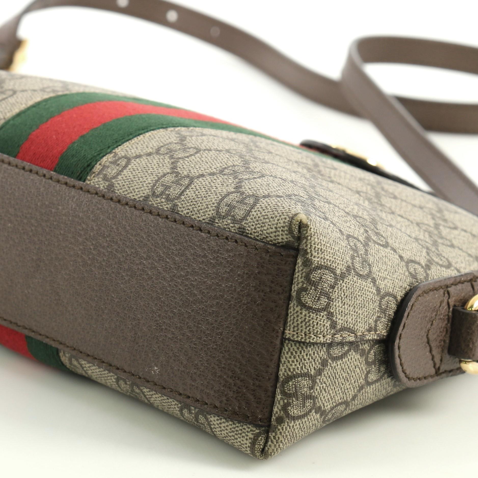 Women's Gucci Ophidia Dome Shoulder Bag GG Coated Canvas Small