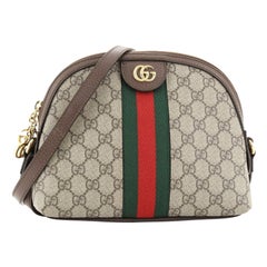 Gucci Ophidia Dome Shoulder Bag GG Coated Canvas Small