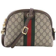 Gucci Ophidia Dome Shoulder Bag GG Coated Canvas Small