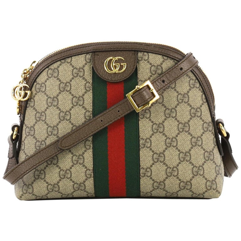 Gucci Ophidia Dome Shoulder Bag GG Coated Canvas Small at 1stdibs