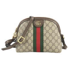 Gucci Ophidia Dome Shoulder Bag GG Coated Canvas Small