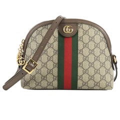 Gucci Ophidia Dome Shoulder Bag GG Coated Canvas Small