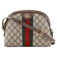 Gucci Ophidia Dome Shoulder Bag GG Coated Canvas Small