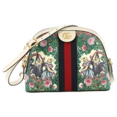 Gucci Ophidia Dome Shoulder Bag Printed GG Coated Canvas Small