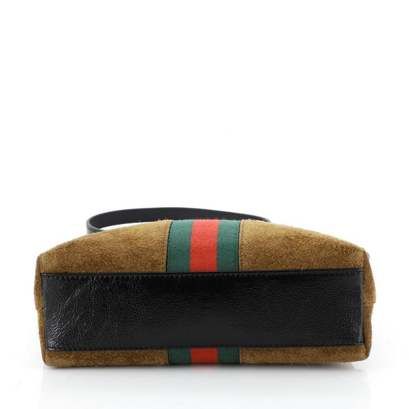 Gucci Ophidia Dome Shoulder Bag Suede Small In Good Condition In NY, NY