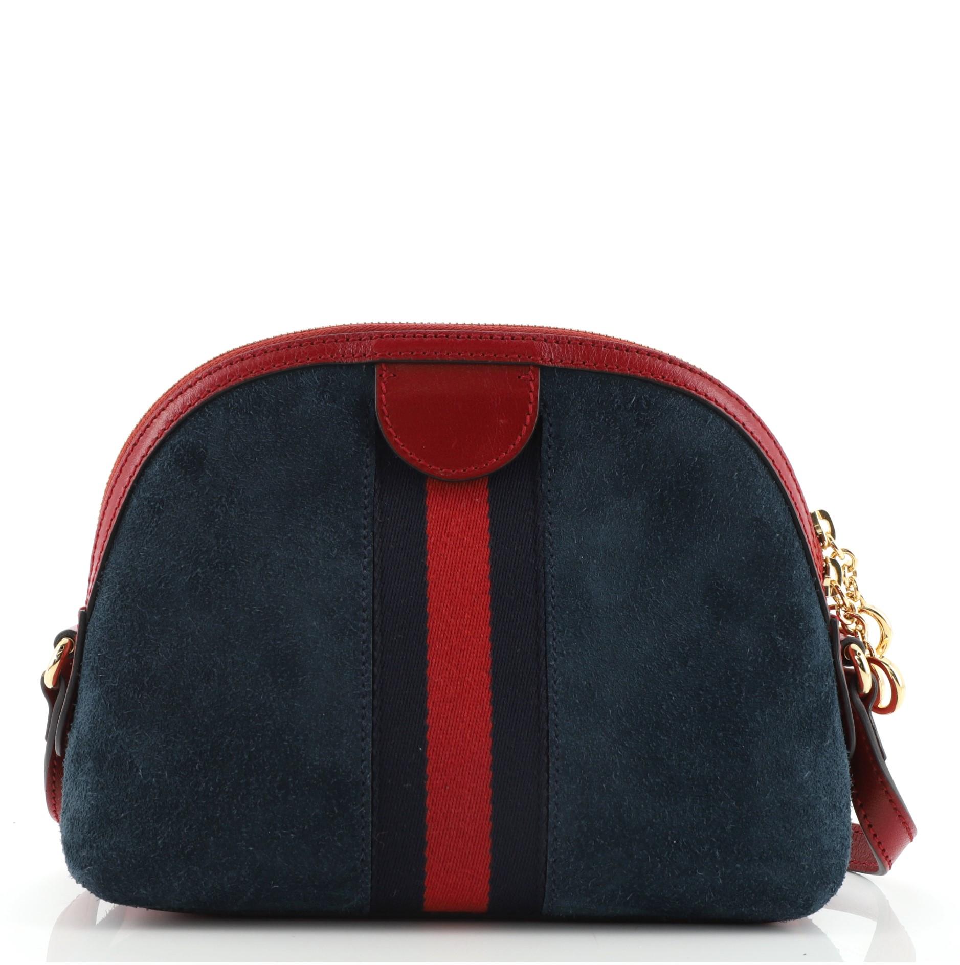 Gucci Ophidia Dome Borsa a tracolla in pelle scamosciata piccola In condizioni buone a NY, NY