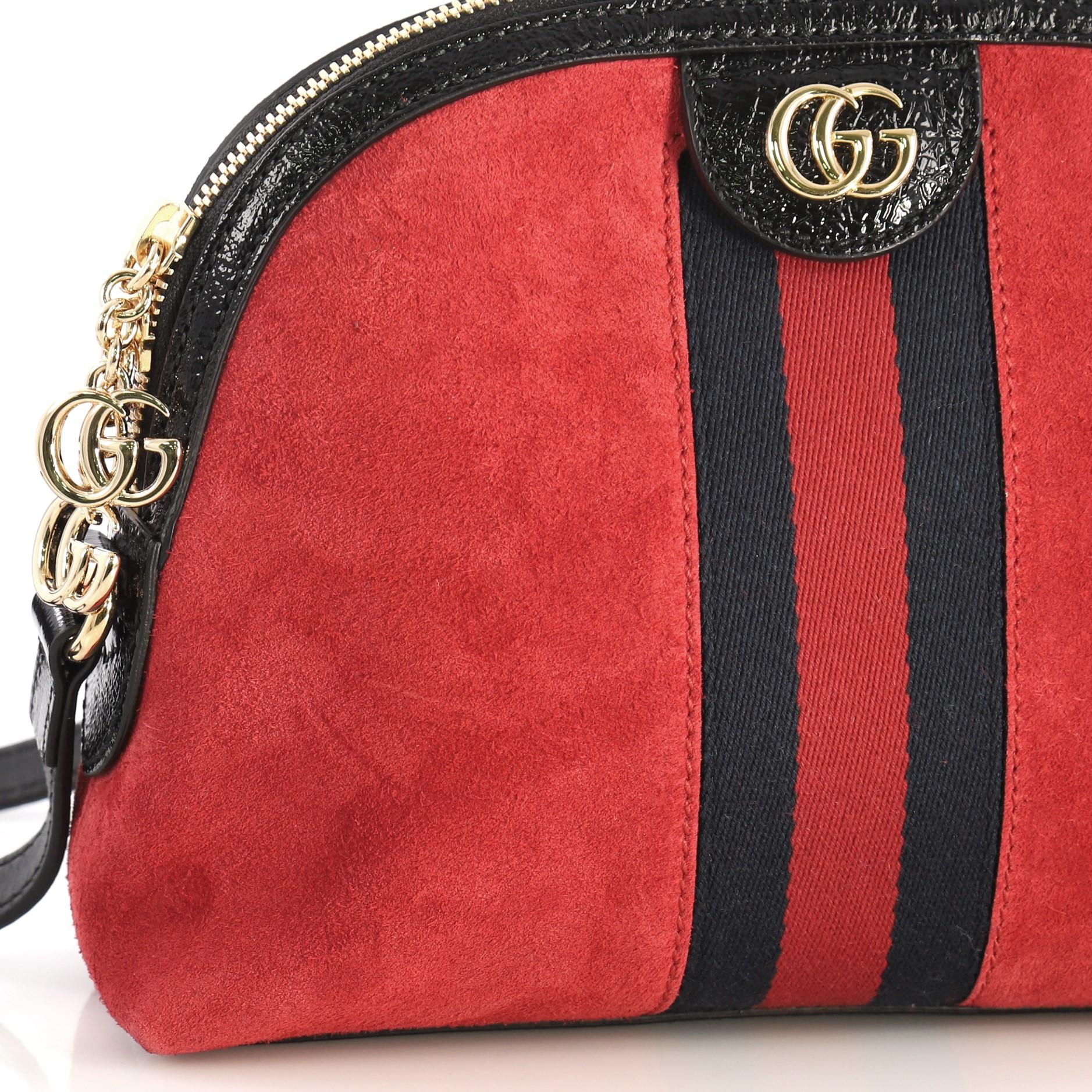 Gucci Ophidia Dome Shoulder Bag Suede Small 3