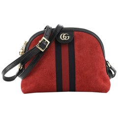 Gucci Ophidia Dome Shoulder Bag Suede Small