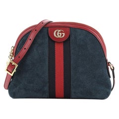 Gucci Ophidia Dome Shoulder Bag Suede Small