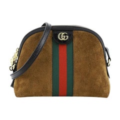 Gucci Ophidia Dome Shoulder Bag Suede Small