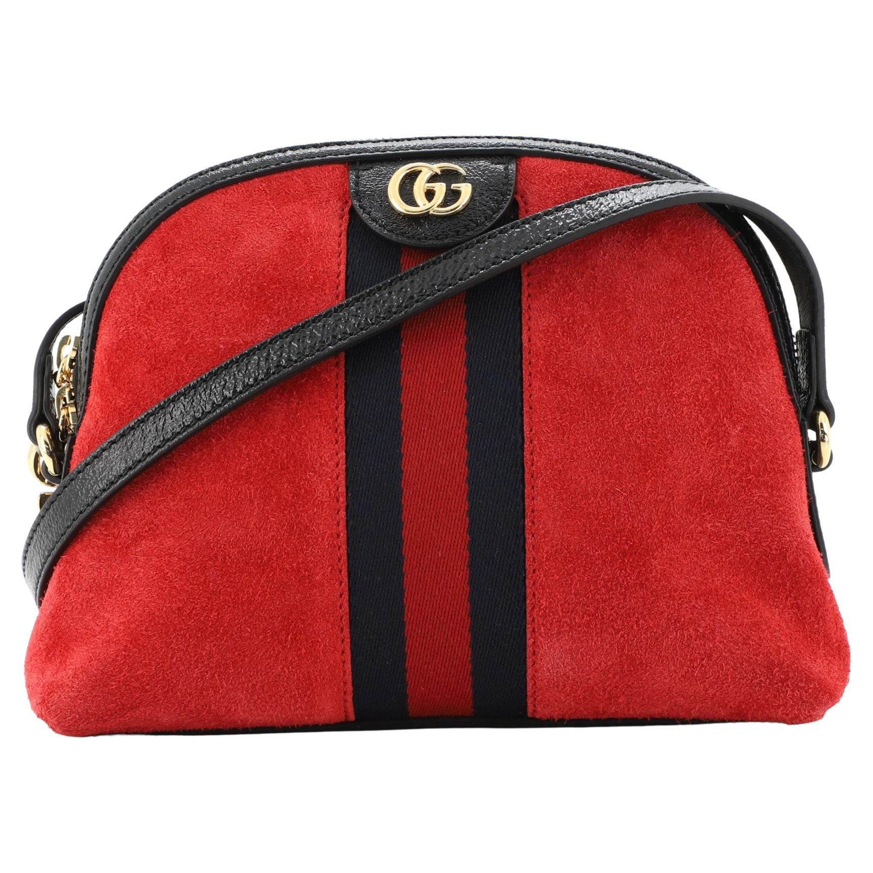 Gucci Ophidia Dome Umhängetasche aus Wildleder
