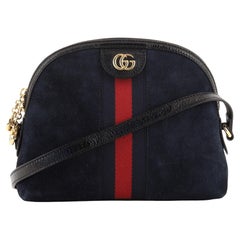 Gucci Ophidia Dome Shoulder Bag Suede Small