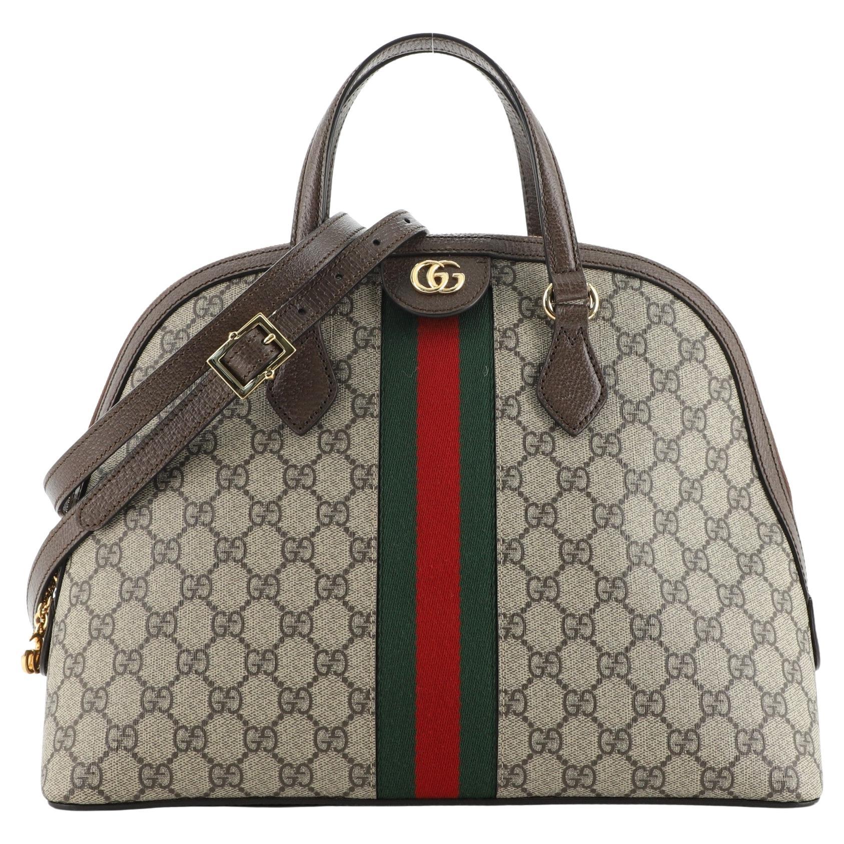 Gucci Ophidia Dome Top Handle Bag GG Coated Canvas Medium at 1stDibs