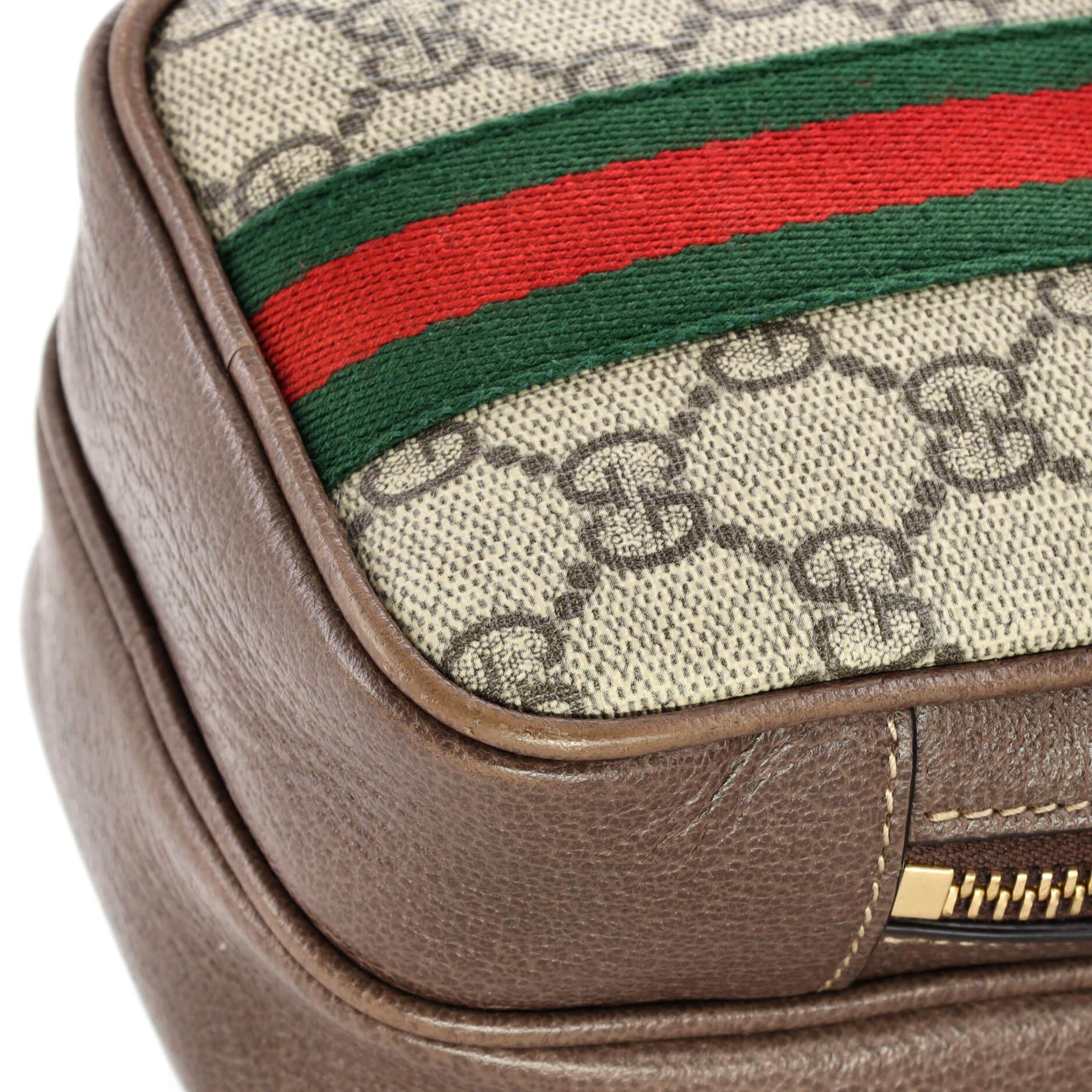 Gucci Ophidia Double Zip Crossbody Bag GG Coated Canvas Mini 2