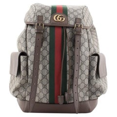 Gucci Ophidia Flap Backpack GG Coated Canvas Medium