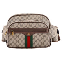 Gucci Ophidia Front Pocket Belt Bag GG Coated Canvas Large