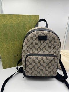 Gucci Ophidia Front Zipper Pocket Backpack
Monogram GG Supreme Beige/Black