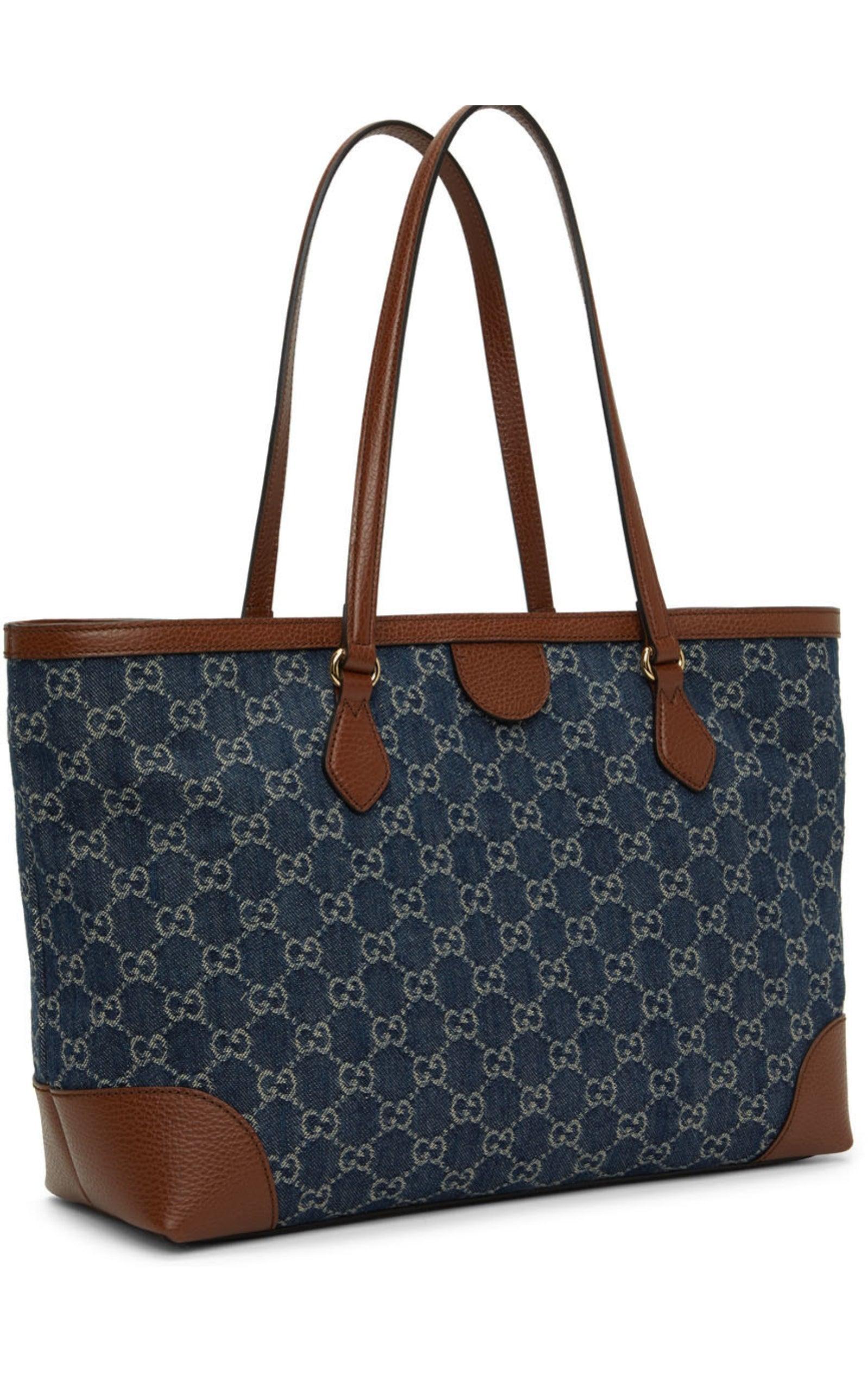 Noir Gucci Ophidia GG Fourre-tout de shopping de taille moyenne en vente