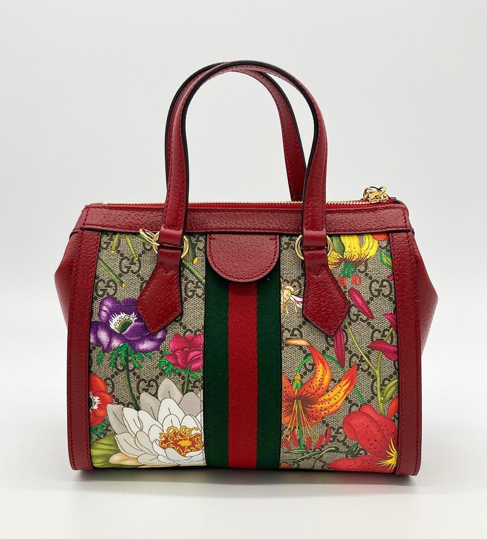 Women's Gucci Ophidia GG Flora Small Tote - NEW
