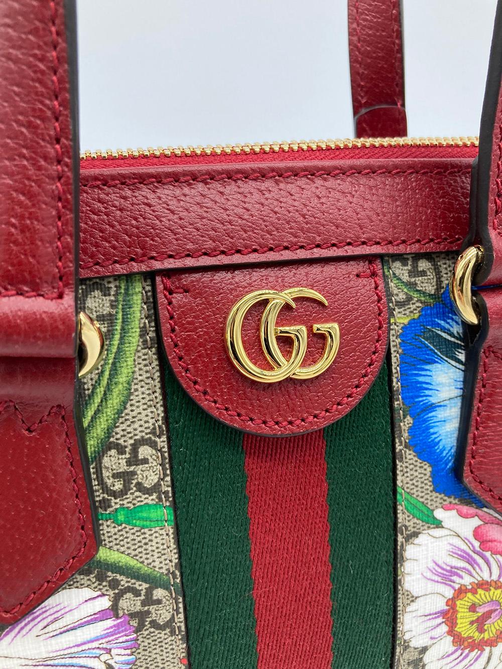 Gucci Ophidia GG Flora Small Tote - NEW 2