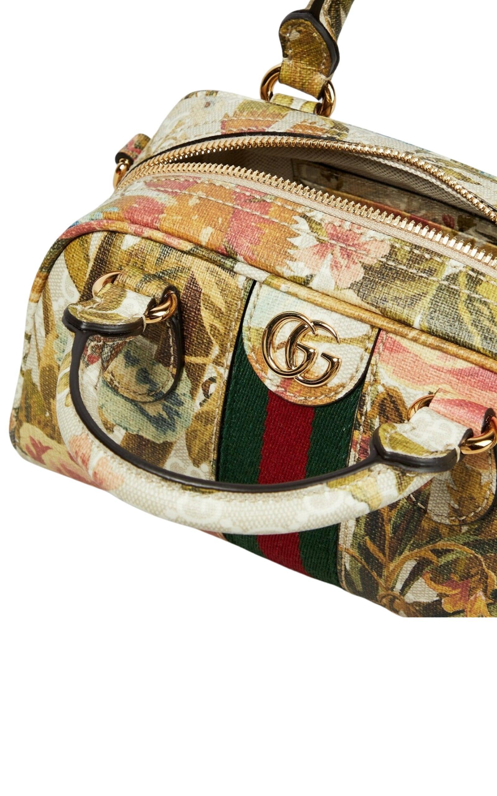 Gucci Ophidia GG Floral Shoulder Mini Bag For Sale 2