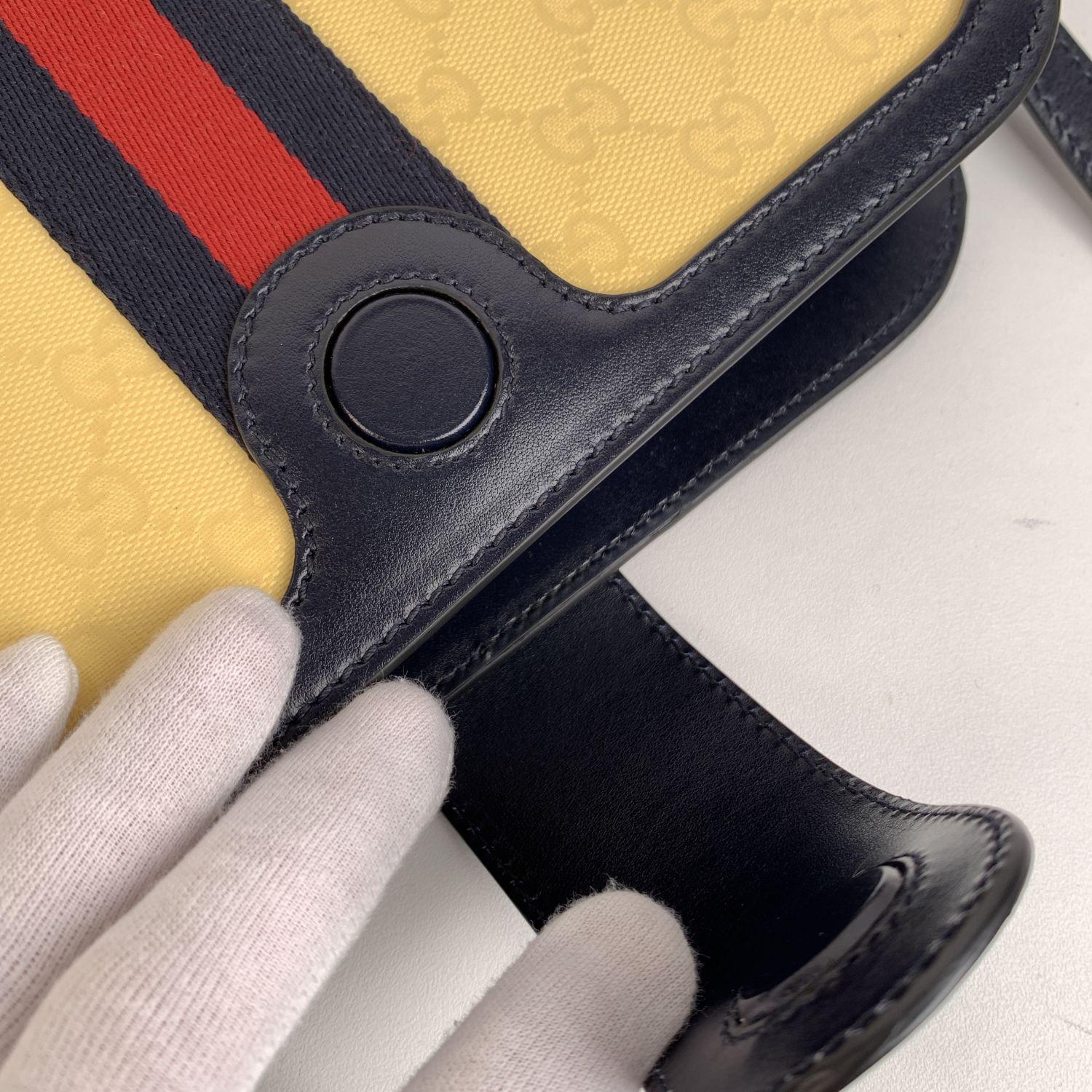 Gucci Ophidia GG Monogram Imprime Compartment Messenger Bag In New Condition In Rome, Rome