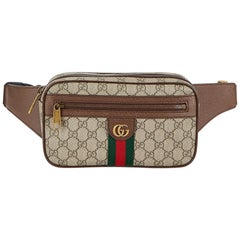 Gucci Ophidia GG Monogram Leather Belt Bag