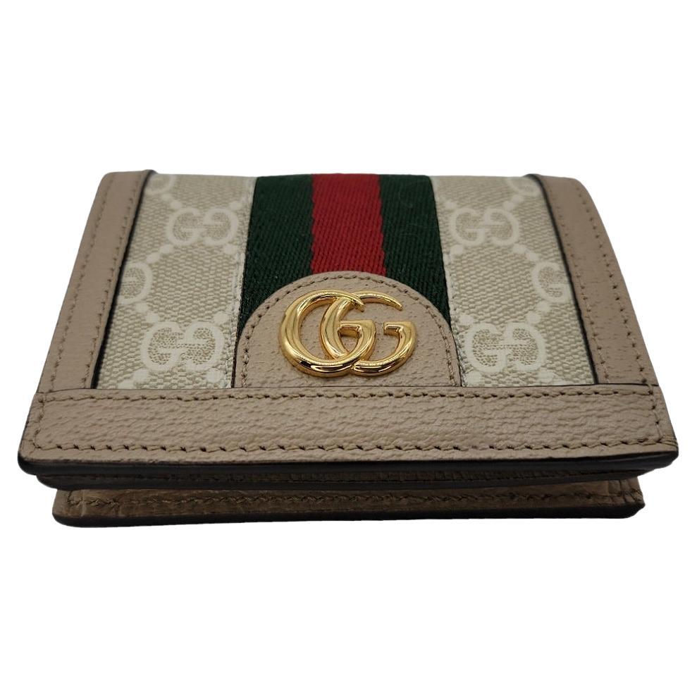 Gucci Ophidia GG Supreme Canvas Card Case Wallet