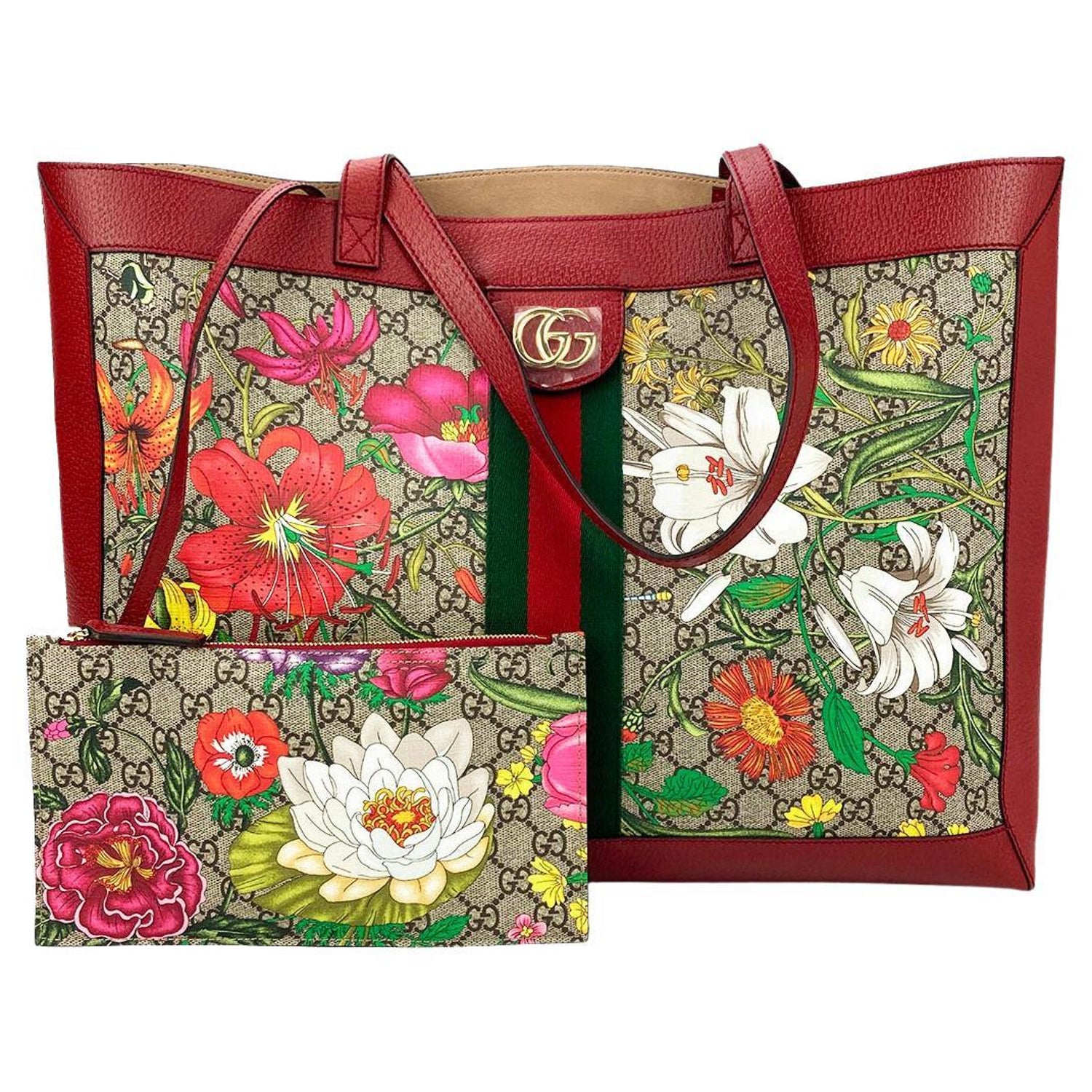 Gucci Ophidia GG Supreme Floral Medium Tote NEW at 1stDibs | gucci supreme floral  bag, gucci ophidia floral tote, gucci ophidia tote floral