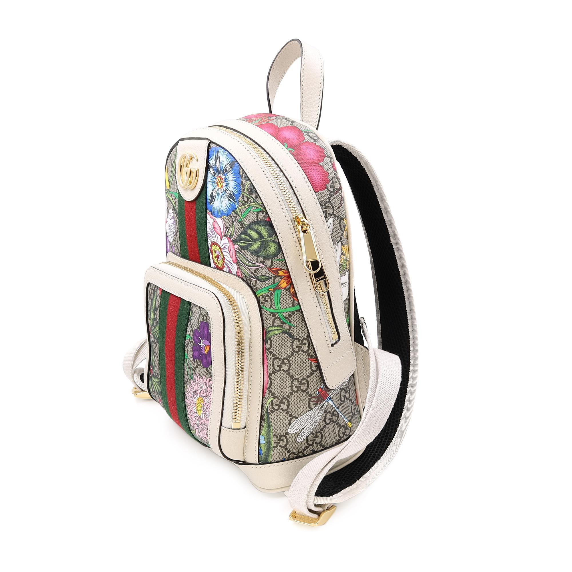 gucci backpack flowers