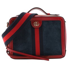 Gucci Ophidia Handle Shoulder Bag Suede Small