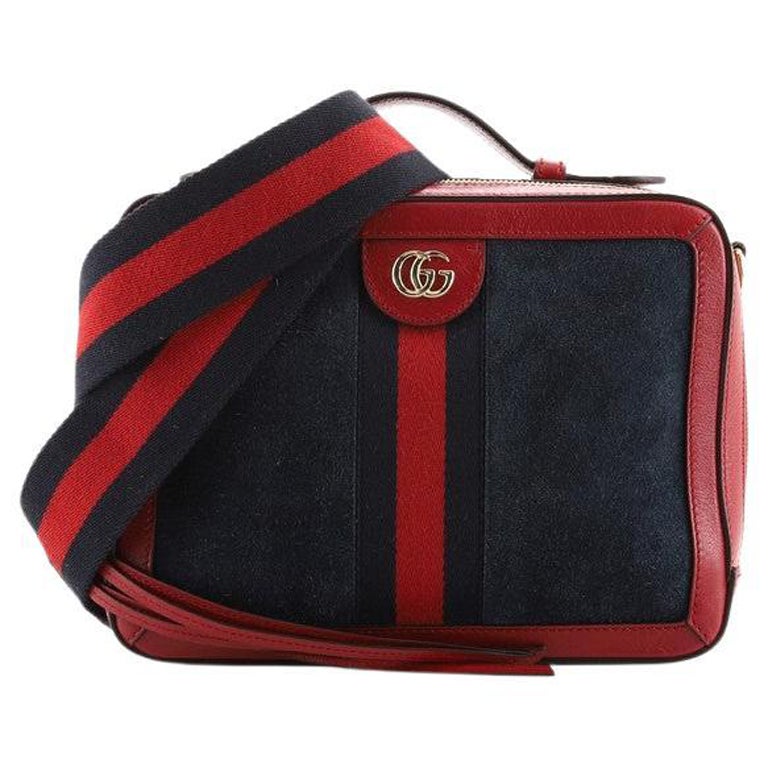 Gucci Ophidia Handle Shoulder Bag Suede Small
