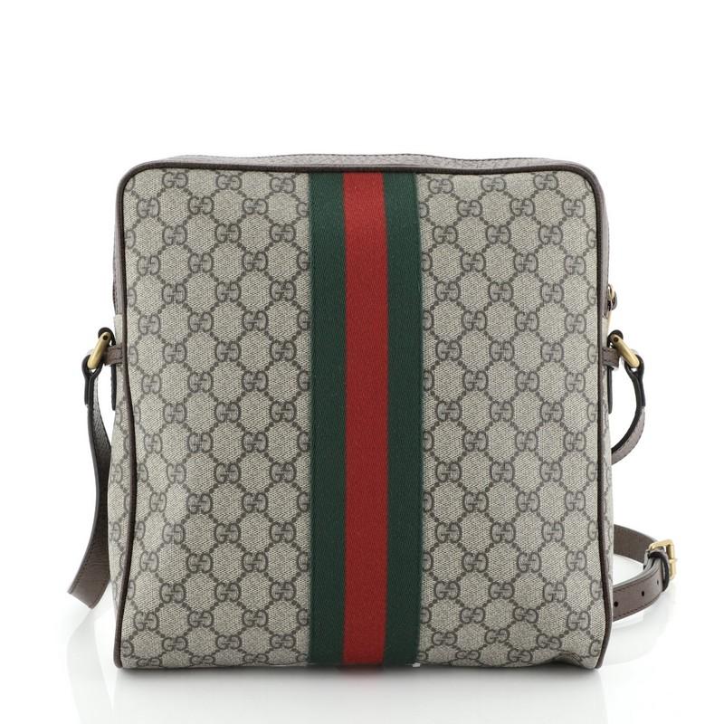Gucci Ophidia Messenger Bag GG Coated Canvas Medium In Good Condition In NY, NY