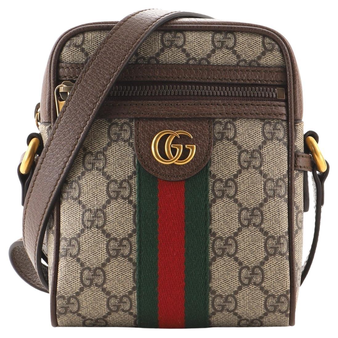 Gucci Ophidia Messenger Bag GG Coated Canvas Mini