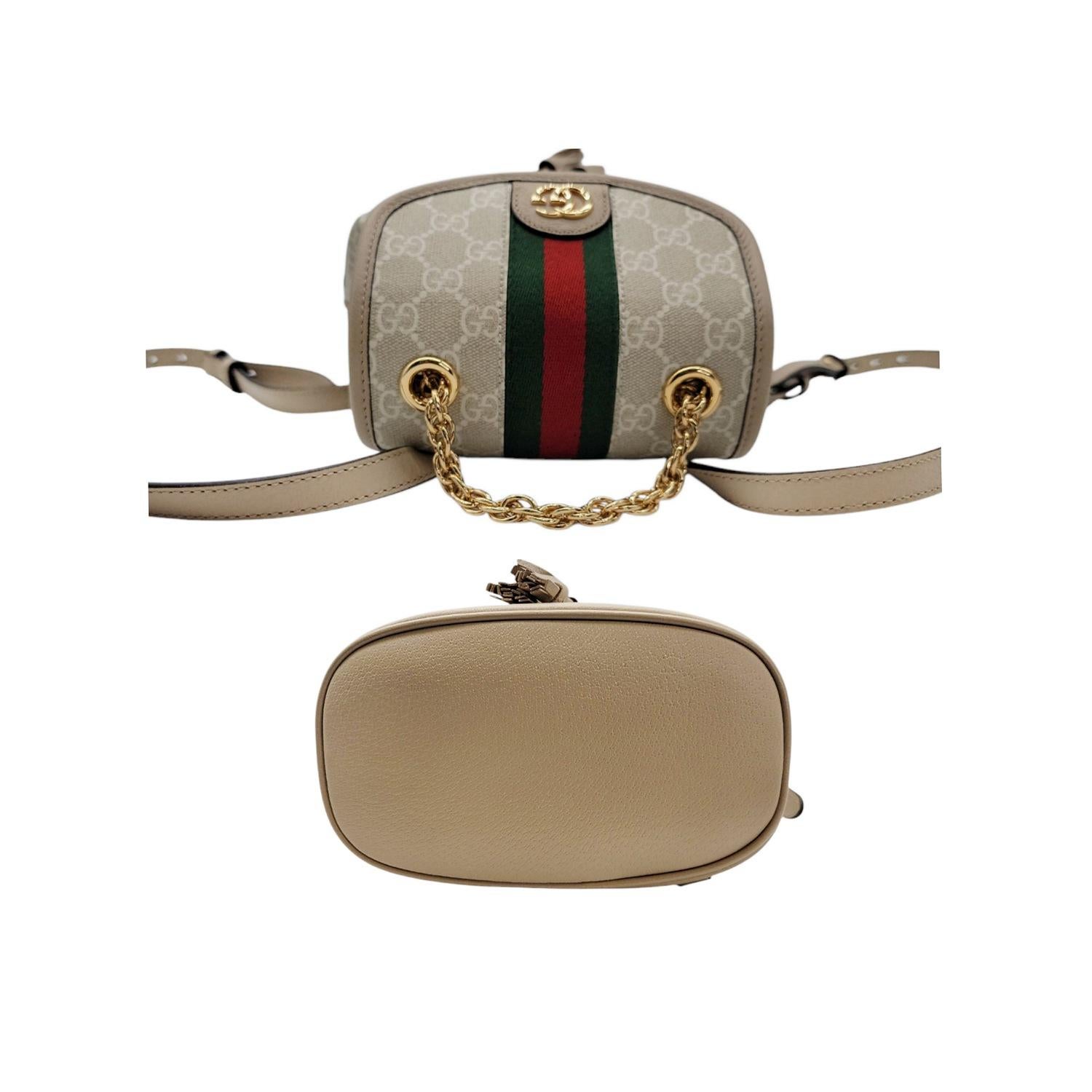 Women's or Men's Gucci Ophidia Mini GG Supreme Canvas Backpack For Sale