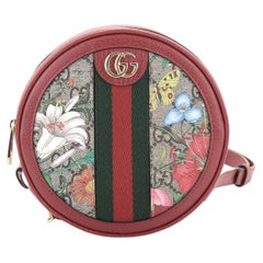 Gucci Ophidia Round Backpack Flora GG Coated Canvas Mini