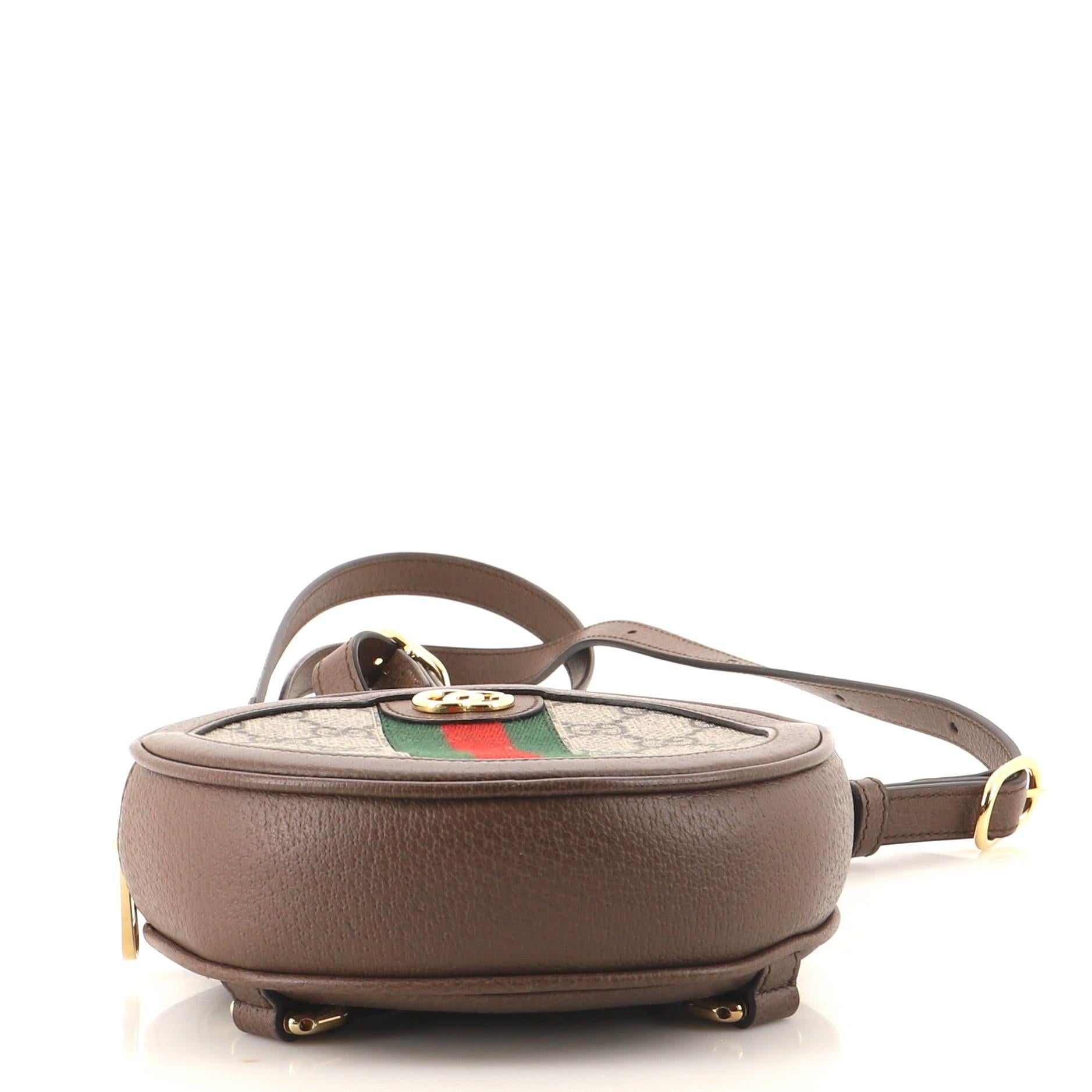 Gucci Ophidia Runder Rucksack GG Beschichtetes Segeltuch Mini 1