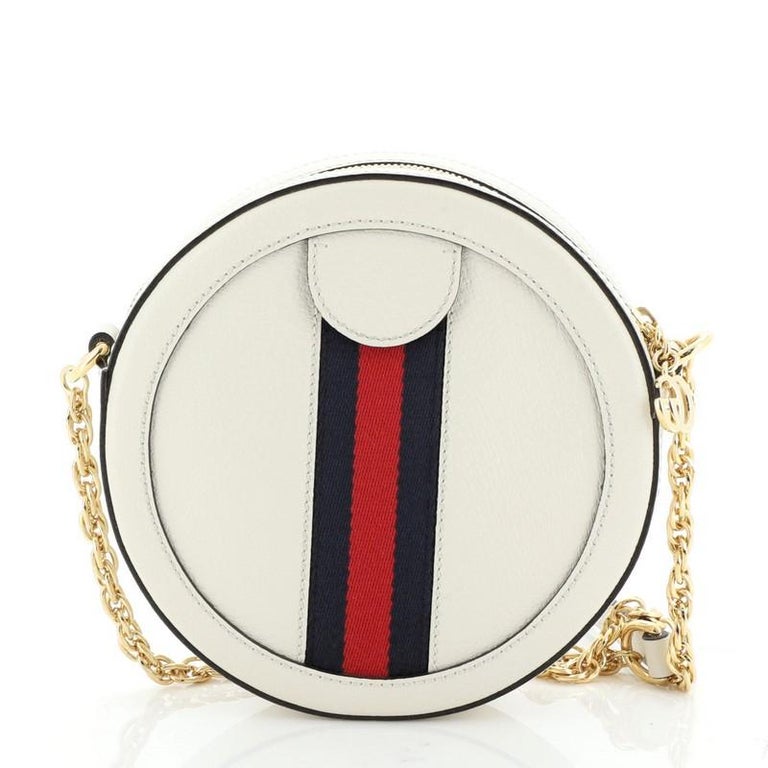 Gucci Ophidia Round Shoulder Bag Leather Mini For Sale at 1stdibs